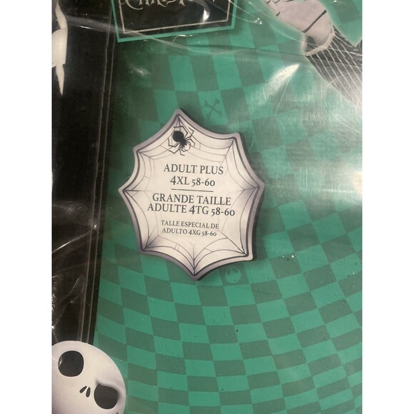 Jack Skellington Costume Nightmare Before Christmas Adult Size 4XL - Picture 3 of 3
